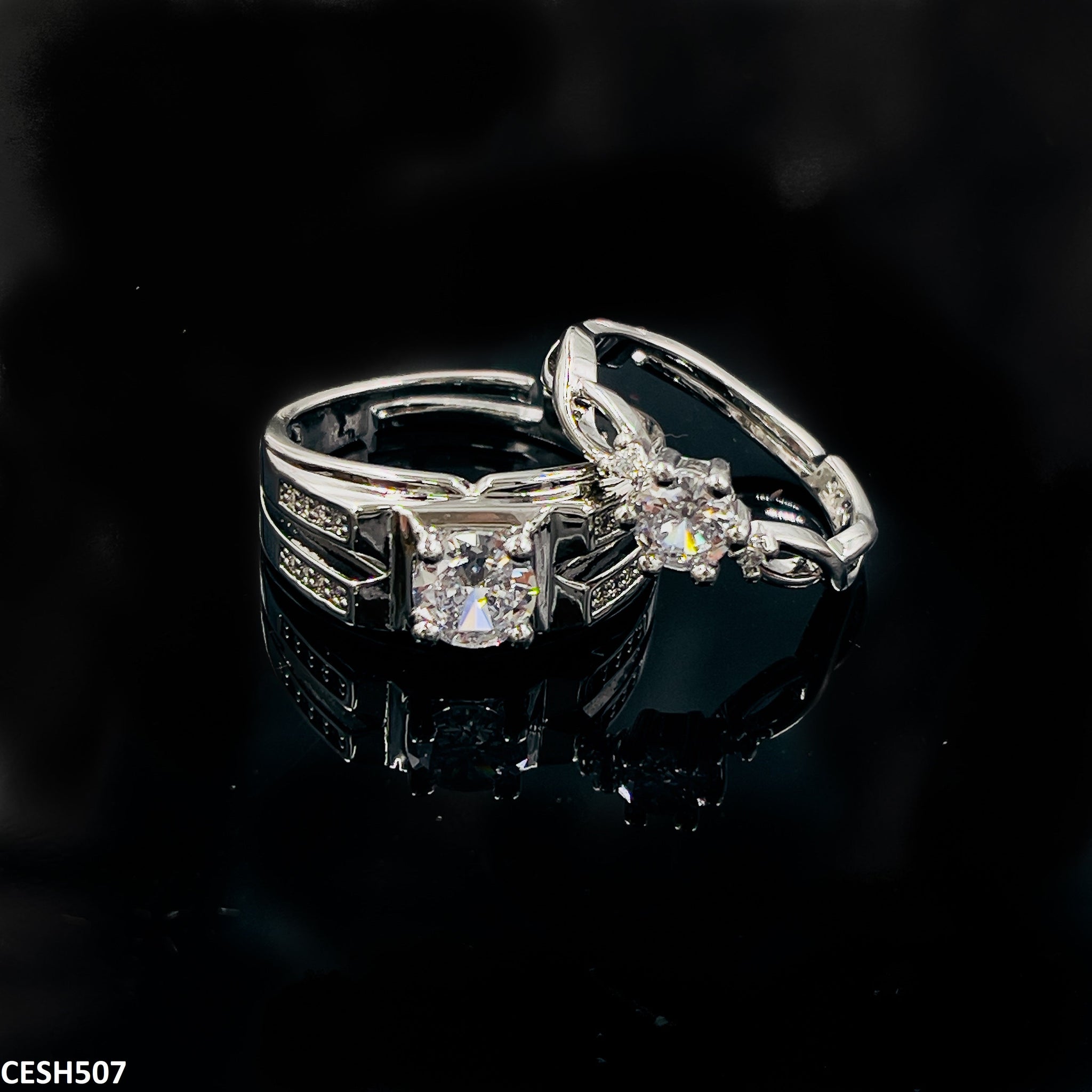 CRSH507 ZFQ Couple Rings Adjustable - TRSH