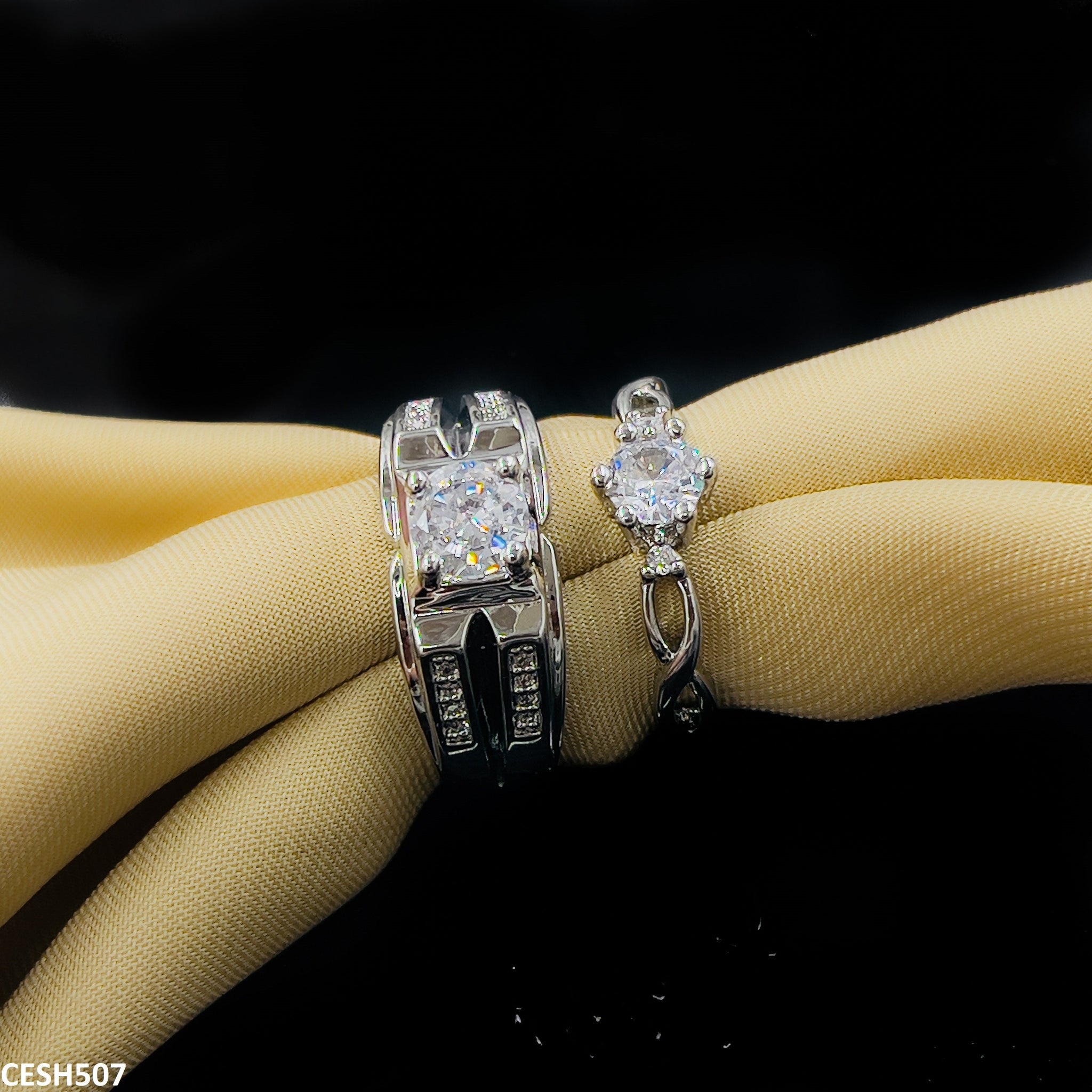 CRSH507 ZFQ Couple Rings Adjustable - TRSH