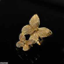 CRGH582 SDQ Double Butterfly Ring - CRGH