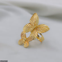CRGH582 SDQ Double Butterfly Ring - CRGH