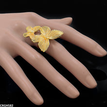 CRGH582 SDQ Double Butterfly Ring - CRGH