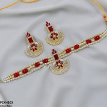 PCKH203 SDQ Square Flower Choker Set - PCKH