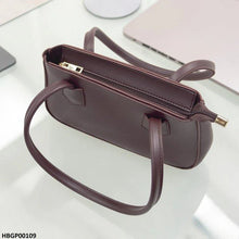 HBGP00109 Trendy Armpit Ladies Hand Bag - Dark Brown - HBGP