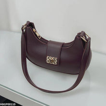 HBGP00110 Trendy Armpit Ladies Hand Bag - Dark Brown - HBGP