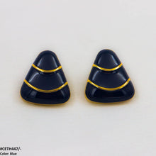CETH447 YUL Trianlge  Stud Tops Pair - CETH