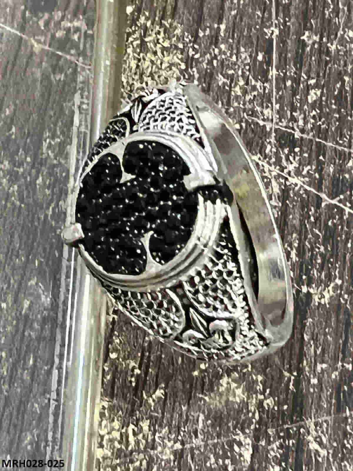 CRSH433 ZYH Square Cocktail Couple Ring - CRSH