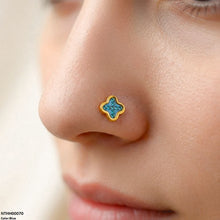 NTHH00070 XAS Clover Flower Stainless Steel Nose Pin - NTHH