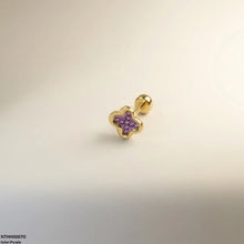 NTHH00070 XAS Clover Flower Stainless Steel Nose Pin - NTHH