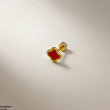 NTHH00070 XAS Clover Flower Stainless Steel Nose Pin - NTHH