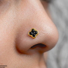 NTHH00070 XAS Clover Flower Stainless Steel Nose Pin - NTHH