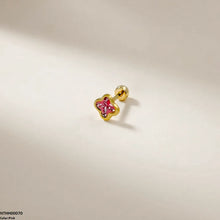 NTHH00070 XAS Clover Flower Stainless Steel Nose Pin - NTHH