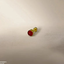 NTHH00071 XAS Round Stone Stainless Steel Nose Pin - NTHH