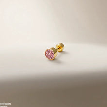 NTHH00071 XAS Round Stone Stainless Steel Nose Pin - NTHH