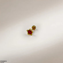 NTHH00072 XAS Star Round Stone Stainless Steel Nose Pin - NTHH