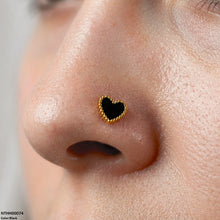 NTHH00074 XAS Heart Stainless Steel Nose Pin - NTHH