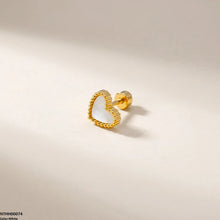 NTHH00074 XAS Heart Stainless Steel Nose Pin - NTHH
