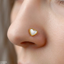NTHH00074 XAS Heart Stainless Steel Nose Pin - NTHH