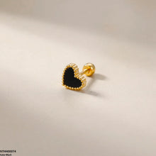 NTHH00074 XAS Heart Stainless Steel Nose Pin - NTHH