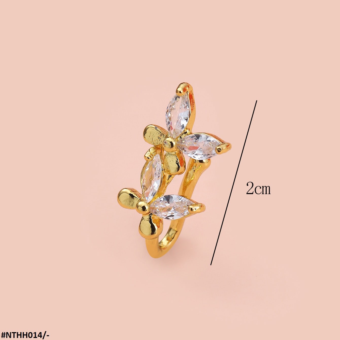 NTHH014 LMS Flower Nose Ring - NTHH
