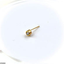 NTHH042 XYL Round  Stone Nose Pin - NTHH