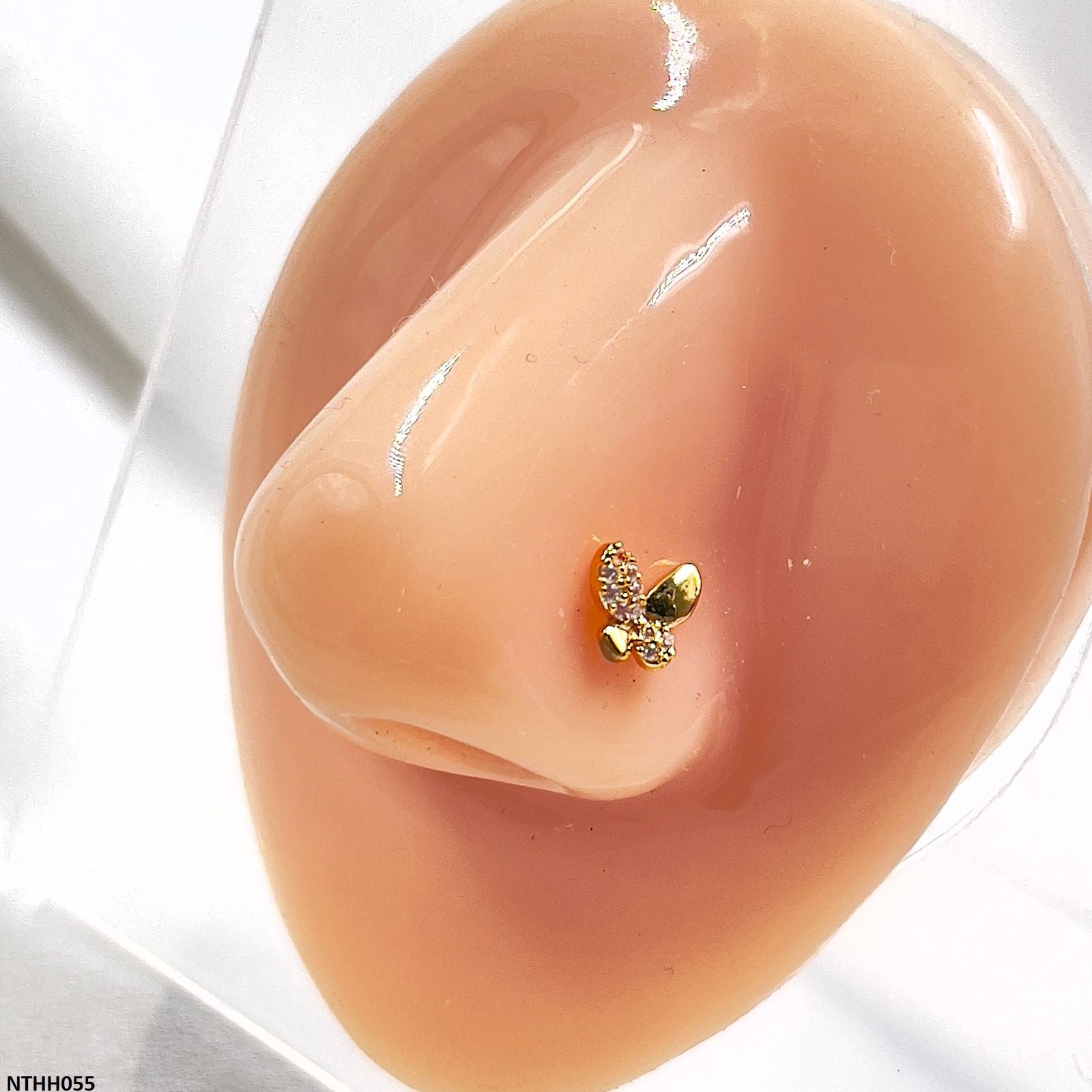 NTHH055 XYL Butterfly Nose Pin - NTHH
