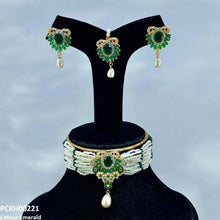 PCKH00221 SDQ Oval Pearl Drop Choker Set - PCKH