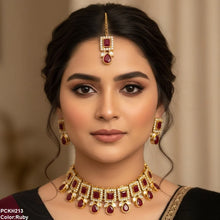 PCKH213 SDQ Pear Rectangle Choker Set - PCKH