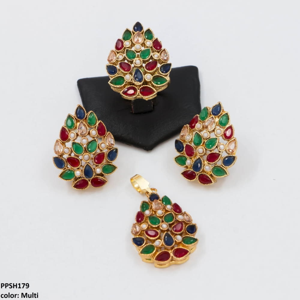 PPSH179 FRZ Pear Pendant Set - PPSH