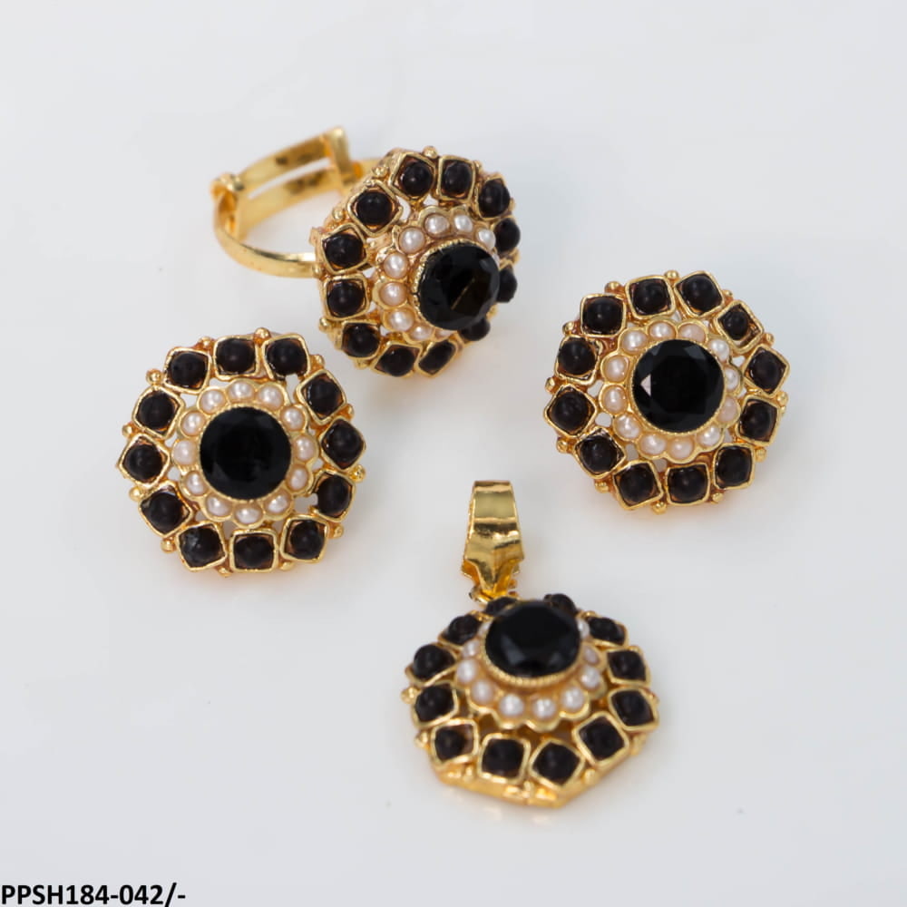 PPSH184 OAK Flower Pendant Set - PPSH