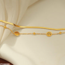 PYH00203 DGF Stainless Steel Ancestral Tree Anklet Single - PYH