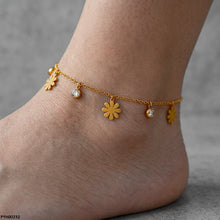 PYH00232 QSJ Stainless Steel Flower  Anklets - PYH