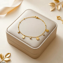 PYH00232 QSJ Stainless Steel Flower  Anklets - PYH