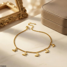 PYH00234 QSJ Stainless Steel Butterfly Anklet - PYH