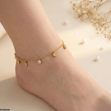 PYH00249 BHS Stainless Steel Tree/Round Drop Anklet - TBCH