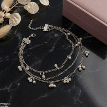 PYH00261 ABD Layeard Pearl Drop Single Anklet - PYH