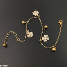 PYH140 LQP Flower Metal Beads Payal - PYH