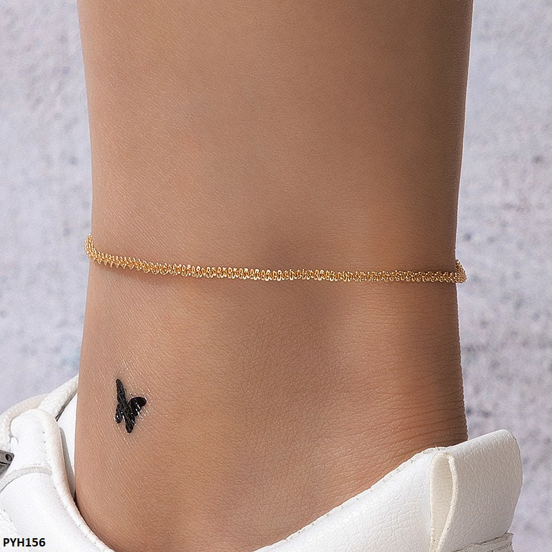 PYH156 YYE Plain  Anklet- PYH