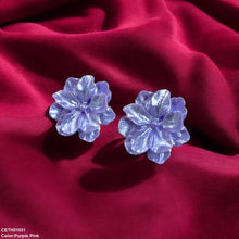 CETH01031 YQG Flower Stud Tops Pair - CETH