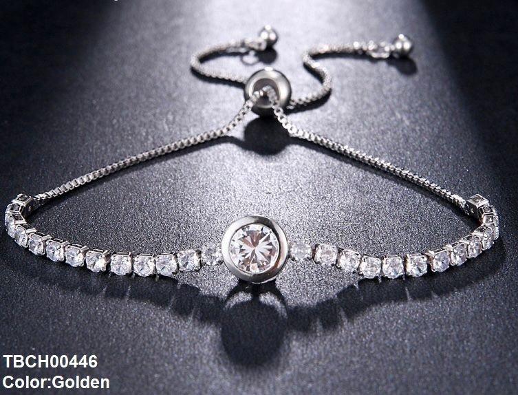TBCH00446 BYJ Round Stone  Bracelet Adjustable - TBCH