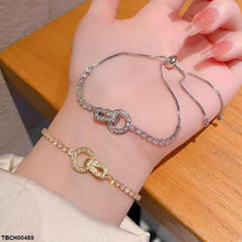 TBCH00489 DNG Interlocking Circle Bracelet Adjustable - TBCH