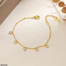 TBCH00509 DGF Stainless Steel Heart Stone Bracelet - TBCH