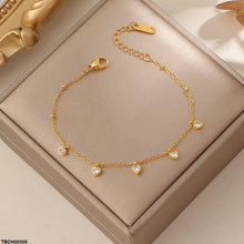 TBCH00509 DGF Stainless Steel Heart Stone Bracelet - TBCH
