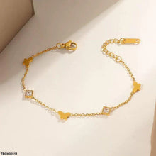 TBCH00511 DGF Stainless Steel Butterfly/Square Bracelet - TBCH