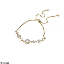TBCH00526 HJF Round/Square Flower Bracelet Adjustable - TBCH