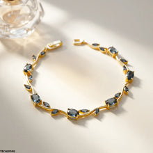 TBCH00580 MSJ Tulip Leaf Blue Bracelet - TBCH