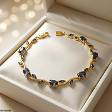 TBCH00580 MSJ Tulip Leaf Blue Bracelet - TBCH