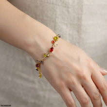 TBCH00590 MSJ Tulip Leaf Multi Stone Bracelet - TBCH