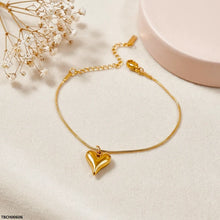 TBCH00606 MSJ Stainless Steel Heart Drop Bracelet - TBCH