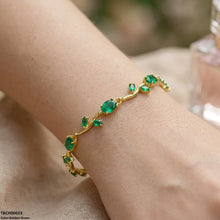 TBCH00633 DNG High ZIRCON Tulip Leaf Bracelet - TBCH