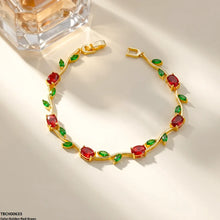 TBCH00633 DNG High ZIRCON Tulip Leaf Bracelet - TBCH